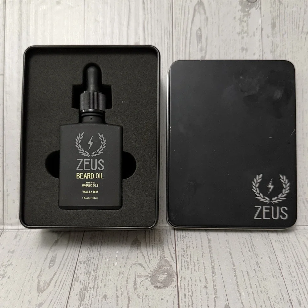 Zeus Vanilla Rum Scented Premium Beard‎ Oil 1 fl oz Made in California